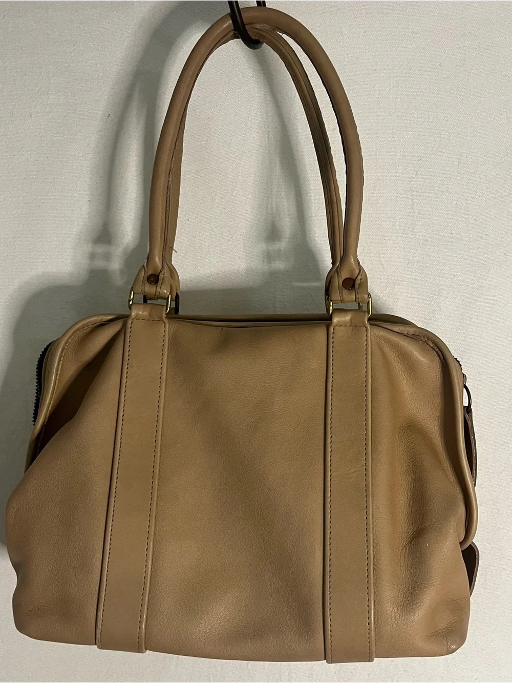Vintage Coach Hudson Bag 9905 Leather Satchel Doctor Bag Made in USA Putty